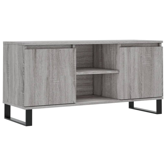 TV Cabinet Grey Sonoma 104x35x50 cm Engineered Wood TV Cabinet Grey Sonoma 104x35x50 cm Engineered Wood