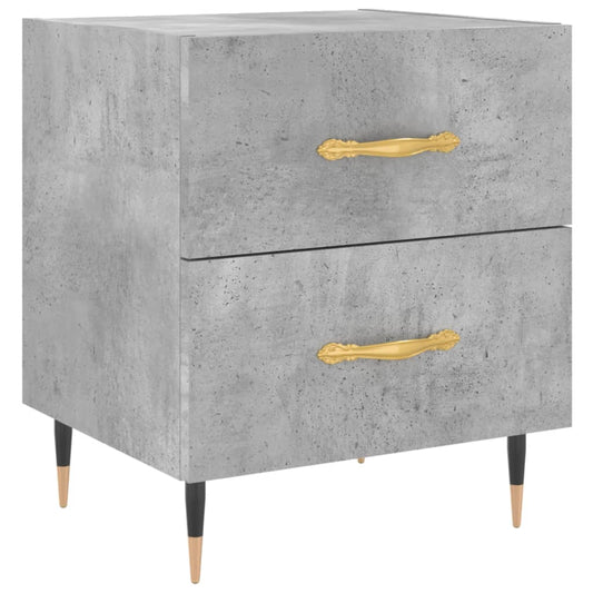 Bedside Cabinet Concrete Grey 40x35x47.5 cm Engineered Wood Bedside Cabinet Concrete Grey 40x35x47.5 cm Engineered Wood