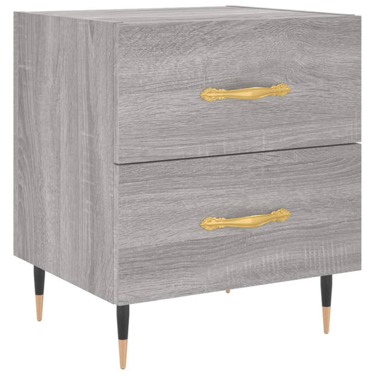 Bedside Cabinet Grey Sonoma 40x35x47.5 cm Engineered Wood Bedside Cabinet Grey Sonoma 40x35x47.5 cm Engineered Wood