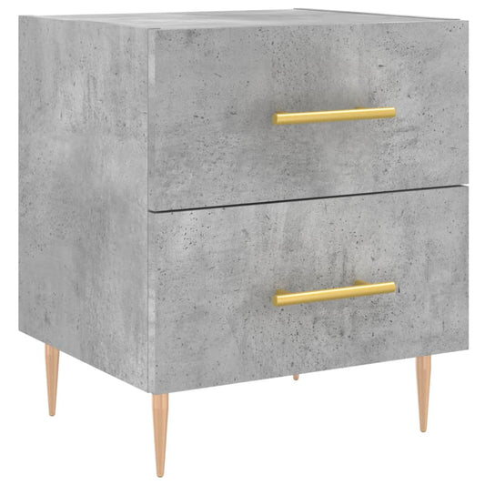 Bedside Cabinet Concrete Grey 40x35x47.5 cm Engineered Wood Bedside Cabinet Concrete Grey 40x35x47.5 cm Engineered Wood