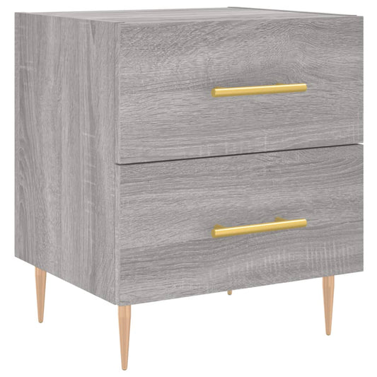 Bedside Cabinet Grey Sonoma 40x35x47.5 cm Engineered Wood Bedside Cabinet Grey Sonoma 40x35x47.5 cm Engineered Wood