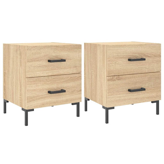 Bedside Cabinets 2 pcs Sonoma Oak 40x35x47.5 cm Engineered Wood Bedside Cabinets 2 pcs Sonoma Oak 40x35x47.5 cm Engineered Wood