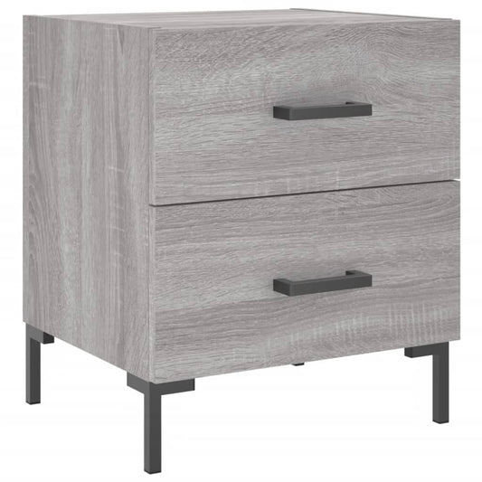 Bedside Cabinet Grey Sonoma 40x35x47.5 cm Engineered Wood Bedside Cabinet Grey Sonoma 40x35x47.5 cm Engineered Wood