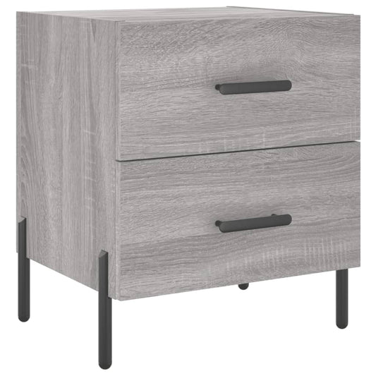 Bedside Cabinet Grey Sonoma 40x35x47.5 cm Engineered Wood Bedside Cabinet Grey Sonoma 40x35x47.5 cm Engineered Wood