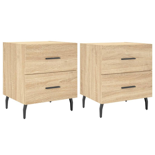 Bedside Cabinets 2 pcs Sonoma Oak 40x35x47,5 cm Engineered Wood Bedside Cabinets 2 pcs Sonoma Oak 40x35x47,5 cm Engineered Wood