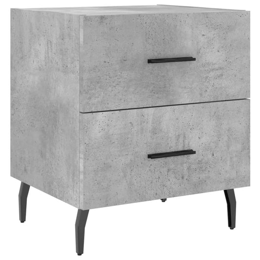 Bedside Cabinet Concrete Grey 40x35x47.5 cm Engineered Wood Bedside Cabinet Concrete Grey 40x35x47.5 cm Engineered Wood