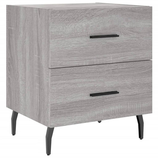 Bedside Cabinet Grey Sonoma 40x35x47.5 cm Engineered Wood Bedside Cabinet Grey Sonoma 40x35x47.5 cm Engineered Wood