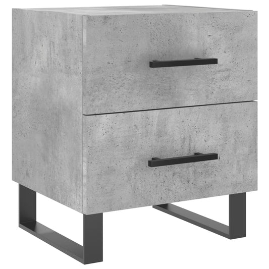 Bedside Cabinet Concrete Grey 40x35x47.5 cm Engineered Wood Bedside Cabinet Concrete Grey 40x35x47.5 cm Engineered Wood