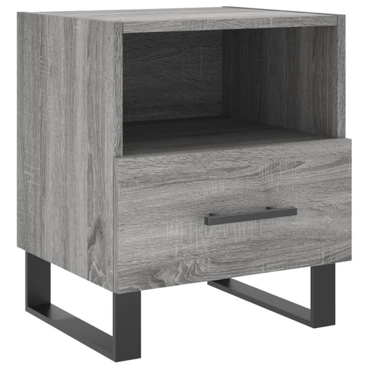 Bedside Cabinet Grey Sonoma 40x35x47.5 cm Engineered Wood Bedside Cabinet Grey Sonoma 40x35x47.5 cm Engineered Wood