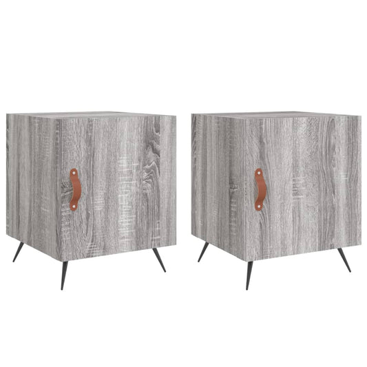 Bedside Cabinets 2 pcs Grey Sonoma 40x40x50 cm Engineered Wood Bedside Cabinets 2 pcs Grey Sonoma 40x40x50 cm Engineered Wood
