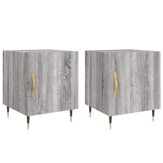 Bedside Cabinets 2 pcs Grey Sonoma 40x40x50 cm Engineered Wood Bedside Cabinets 2 pcs Grey Sonoma 40x40x50 cm Engineered Wood