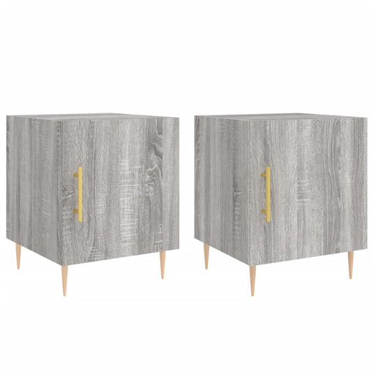 Bedside Cabinets 2 pcs Grey Sonoma 40x40x50 cm Engineered Wood Bedside Cabinets 2 pcs Grey Sonoma 40x40x50 cm Engineered Wood