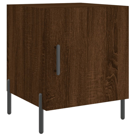 Bedside Cabinet Brown Oak 40x40x50 cm Engineered Wood Bedside Cabinet Brown Oak 40x40x50 cm Engineered Wood