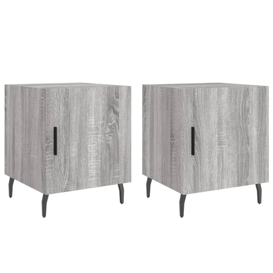 Bedside Cabinets 2 pcs Grey Sonoma 40x40x50 cm Engineered Wood Bedside Cabinets 2 pcs Grey Sonoma 40x40x50 cm Engineered Wood