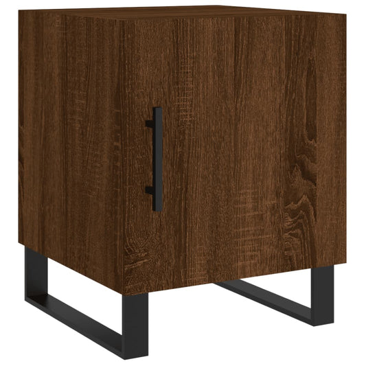 Bedside Cabinet Brown Oak 40x40x50 cm Engineered Wood Bedside Cabinet Brown Oak 40x40x50 cm Engineered Wood