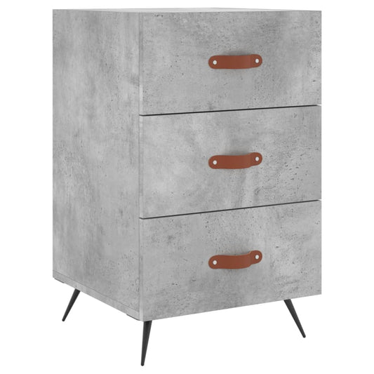Bedside Cabinet Concrete Grey 40x40x66 cm Engineered Wood Bedside Cabinet Concrete Grey 40x40x66 cm Engineered Wood