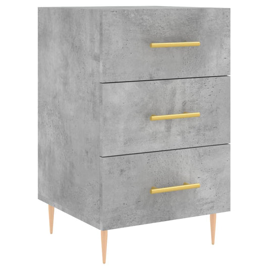 Bedside Cabinet Concrete Grey 40x40x66 cm Engineered Wood Bedside Cabinet Concrete Grey 40x40x66 cm Engineered Wood