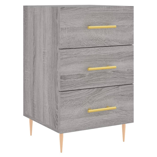 Bedside Cabinet Grey Sonoma 40x40x66 cm Engineered Wood Bedside Cabinet Grey Sonoma 40x40x66 cm Engineered Wood