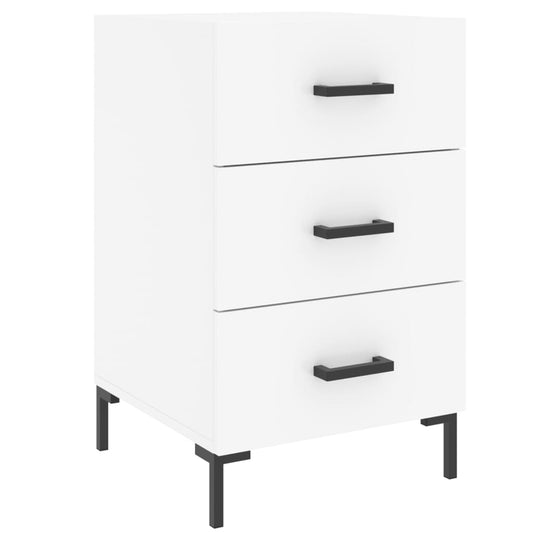 Bedside Cabinet White 40x40x66 cm Engineered Wood Bedside Cabinet White 40x40x66 cm Engineered Wood