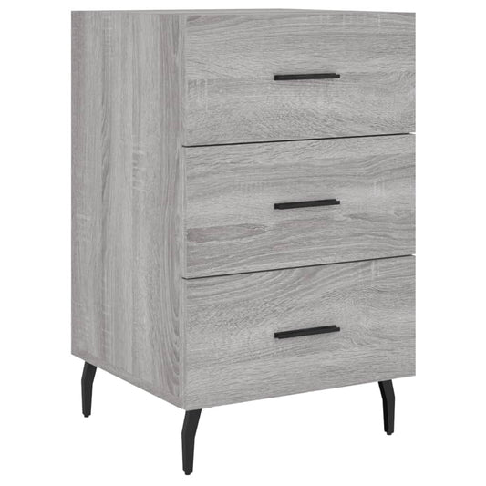 Bedside Cabinet Grey Sonoma 40x40x66 cm Engineered Wood Bedside Cabinet Grey Sonoma 40x40x66 cm Engineered Wood