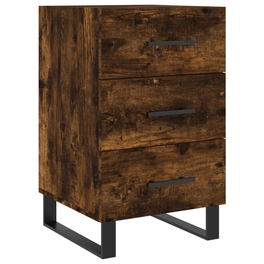 Bedside Cabinet Smoked Oak 40x40x66 cm Engineered Wood Bedside Cabinet Smoked Oak 40x40x66 cm Engineered Wood