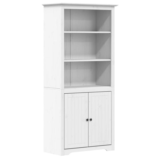 Bookcase "BODO" White 82x40x173 cm Solid Wood Pine Bookcase "BODO" White 82x40x173 cm Solid Wood Pine