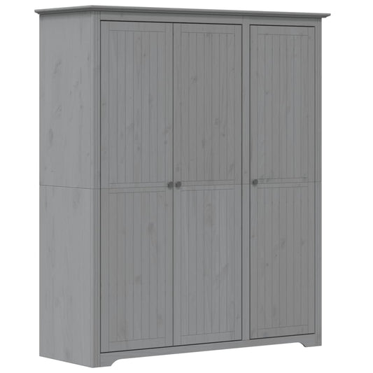 Wardrobe BODO Grey 151.5x52x176.5 cm Solid Wood Pine Wardrobe BODO Grey 151.5x52x176.5 cm Solid Wood Pine