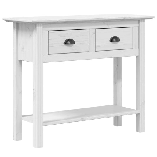 Console Table BODO White 90x34.5x73 cm Solid Wood Pine Console Table BODO White 90x34.5x73 cm Solid Wood Pine