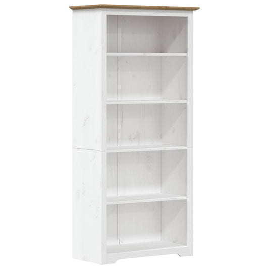 Bookcase "BODO" Brown 82x40x173 cm Solid Wood Pine 5-Tier Bookcase "BODO" Brown 82x40x173 cm Solid Wood Pine 5-Tier