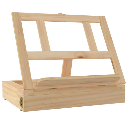 Table Easel with Drawer 33.5x25.5x7 cm Solid Wood Pine Table Easel with Drawer 33.5x25.5x7 cm Solid Wood Pine