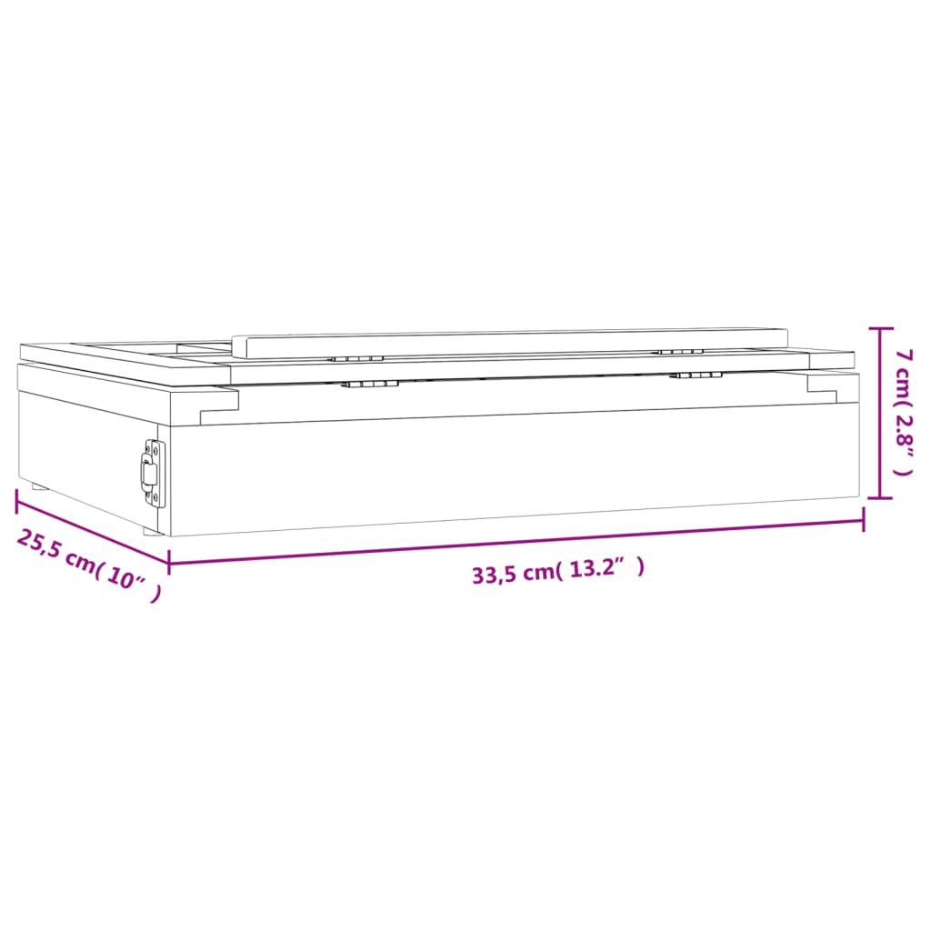 Table Easel with Drawer 33.5x25.5x7 cm Solid Wood Pine