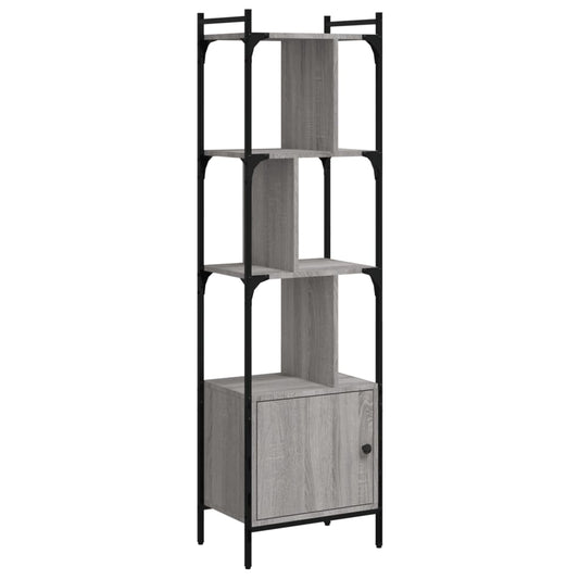 Bookcase with Door Grey Sonoma 44,5x30x154,5 cm Engineered Wood Bookcase with Door Grey Sonoma 44,5x30x154,5 cm Engineered Wood