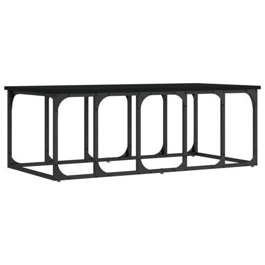 Coffee Table Black 100x50x35.5 cm Engineered Wood Coffee Table Black 100x50x35.5 cm Engineered Wood