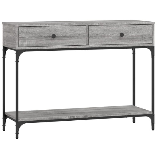 Console Table Grey Sonoma 100x34,5x75 cm Engineered Wood Console Table Grey Sonoma 100x34,5x75 cm Engineered Wood