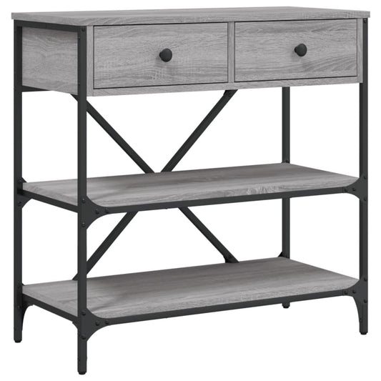 Console Table Grey Sonoma 75x34.5x75 cm Engineered Wood Console Table Grey Sonoma 75x34.5x75 cm Engineered Wood