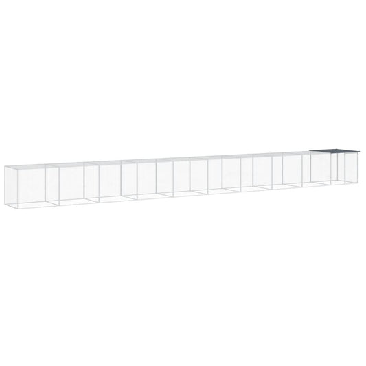 Chicken Cage with Roof Anthracite 1003x98x90 cm Galvanised Steel Chicken Cage with Roof Anthracite 1003x98x90 cm Galvanised Steel