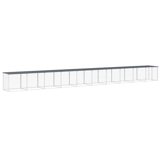 Chicken Cage with Roof Anthracite 1003x98x90 cm Galvanised Steel Chicken Cage with Roof Anthracite 1003x98x90 cm Galvanised Steel