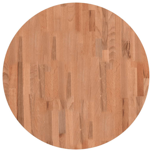 Table Top Ø70x4 cm Round Solid Wood Beech Table Top Ø70x4 cm Round Solid Wood Beech