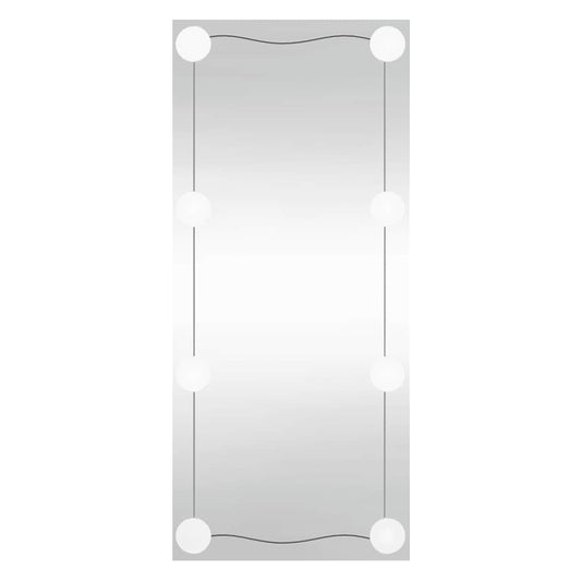 Wall Mirror with LED Lights 50x100 cm Glass Rectangle Wall Mirror with LED Lights 50x100 cm Glass Rectangle