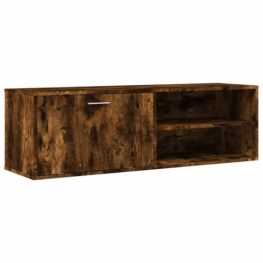 TV Cabinet Smoked Oak 120x34x37 cm Engineered Wood TV Cabinet Smoked Oak 120x34x37 cm Engineered Wood