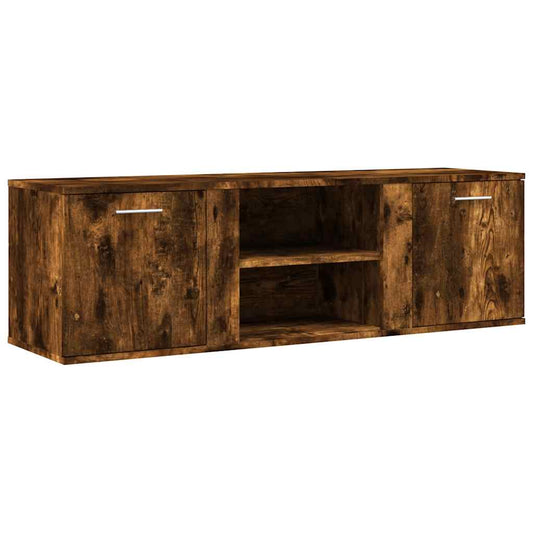 TV Cabinet Smoked Oak 120x34x37 cm Engineered Wood TV Cabinet Smoked Oak 120x34x37 cm Engineered Wood