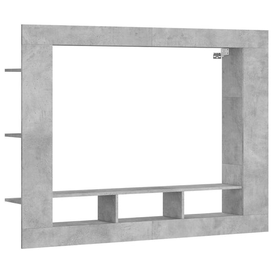 TV Cabinet Concrete Grey 152x22x113 cm Engineered Wood TV Cabinet Concrete Grey 152x22x113 cm Engineered Wood