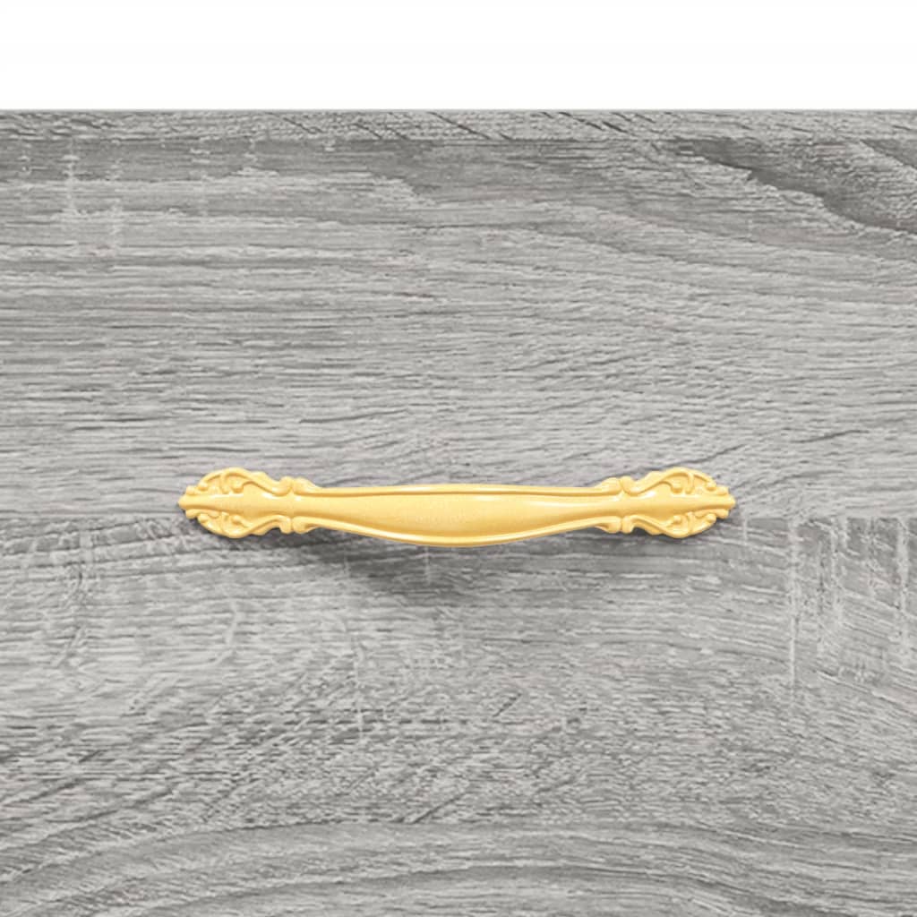 Highboard Grey Sonoma 69,5x34x180 cm Engineered Wood