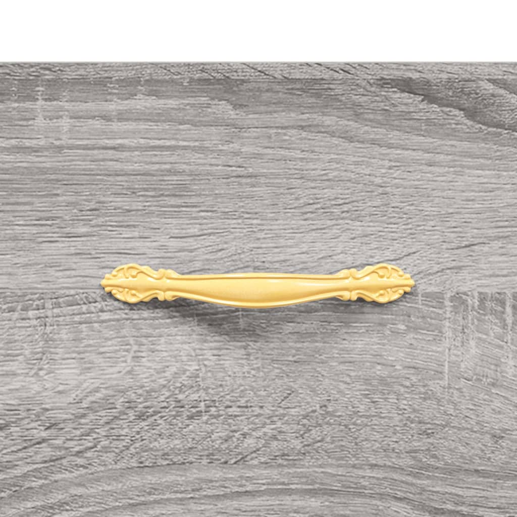 Highboard Grey Sonoma 69,5x34x180 cm Engineered Wood