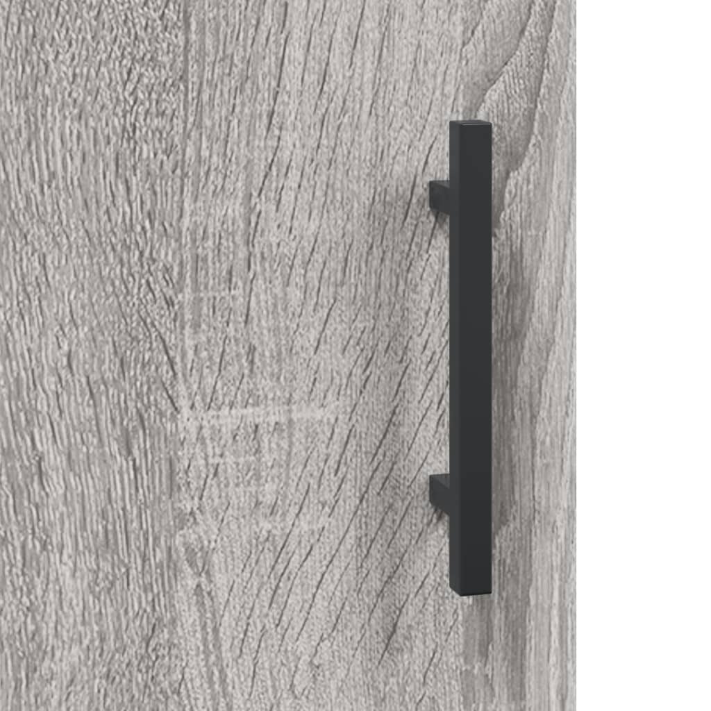 Highboard Grey Sonoma 69,5x34x180 cm Engineered Wood