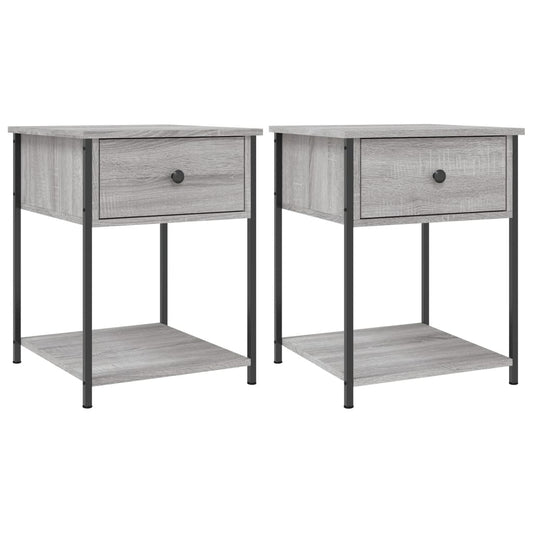 Bedside Tables 2 pcs Grey Sonoma 44x45x58 cm Engineered Wood Bedside Tables 2 pcs Grey Sonoma 44x45x58 cm Engineered Wood
