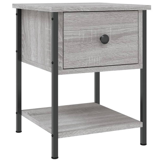 Bedside Table Grey Sonoma 34x35.5x45 cm Engineered Wood Bedside Table Grey Sonoma 34x35.5x45 cm Engineered Wood