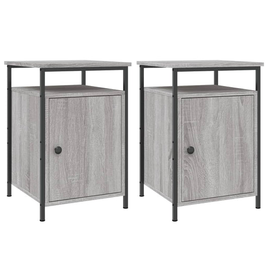 Bedside Cabinets 2 pcs Grey Sonoma 40x42x60 cm Engineered Wood Bedside Cabinets 2 pcs Grey Sonoma 40x42x60 cm Engineered Wood