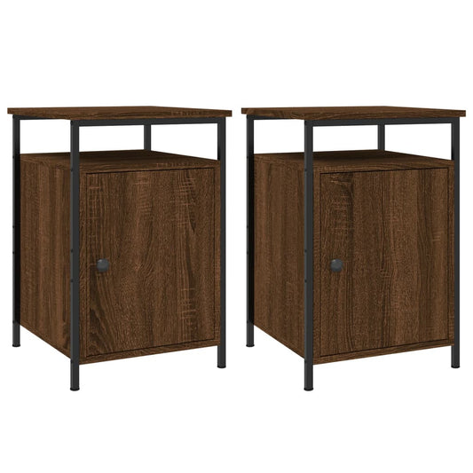 Bedside Cabinets 2 pcs Brown Oak 40x42x60 cm Engineered Wood Bedside Cabinets 2 pcs Brown Oak 40x42x60 cm Engineered Wood