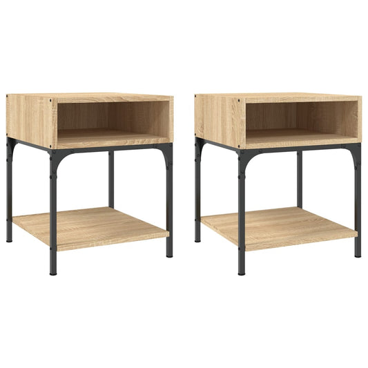 Bedside Tables 2 pcs Sonoma Oak 40x41x50 cm Engineered Wood Bedside Tables 2 pcs Sonoma Oak 40x41x50 cm Engineered Wood